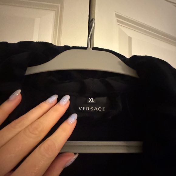 🔥Versace I 🖤 Baroque Robe XL Black Gold NEW $825 Retail Bundle - Picture 7 of 9